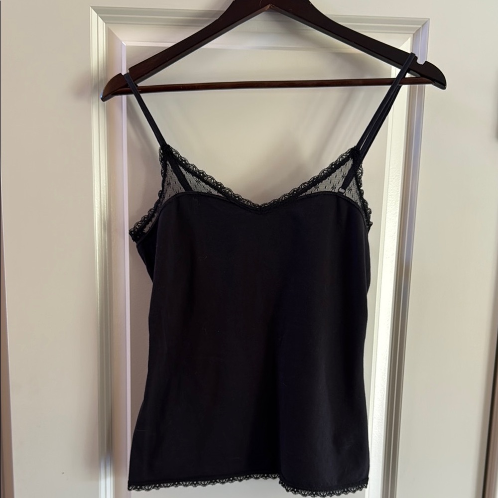 ASO Elena Gilbert Vampire Diaries Jenni Black Lace Cami Top Medium